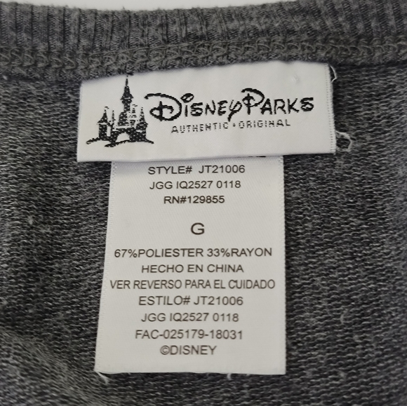 Disney Parks Sleeping beauty I woke up like this long sleeves top size L gray - Picture 5 of 7